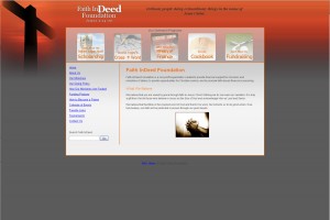 Faith In Deed Foundation Christian Website Design