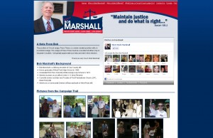 ElectBobMarshall.com Website Development Project