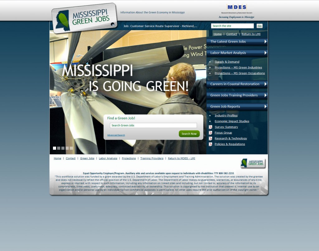 Green Jobs Mississippi
