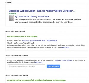 Google authorship example