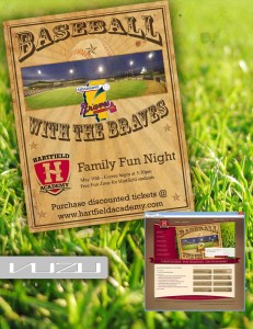 Hartfield Academy Braves Baseball Poster