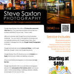 Full Page Flyer Design for a Google Business Photographer