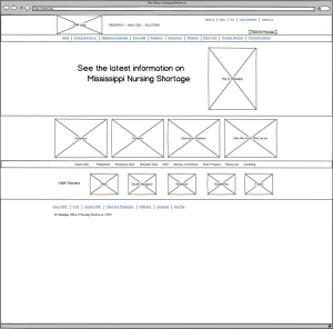 Nursing Website Homepage Mockup