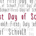 Coloring book cover for the first day of school.
